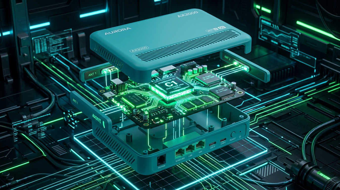 AsGuard MT3000 Router Exploded View